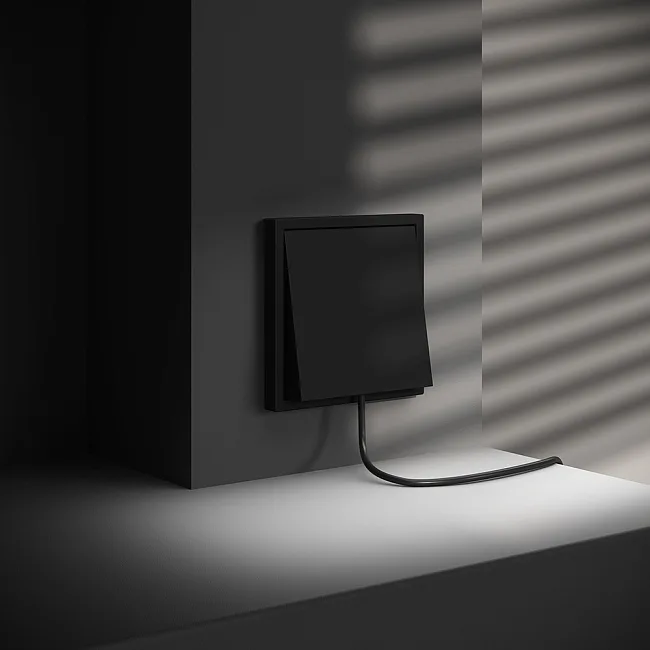 Вывод кабеля VOLTUM S70, (черный матовый)