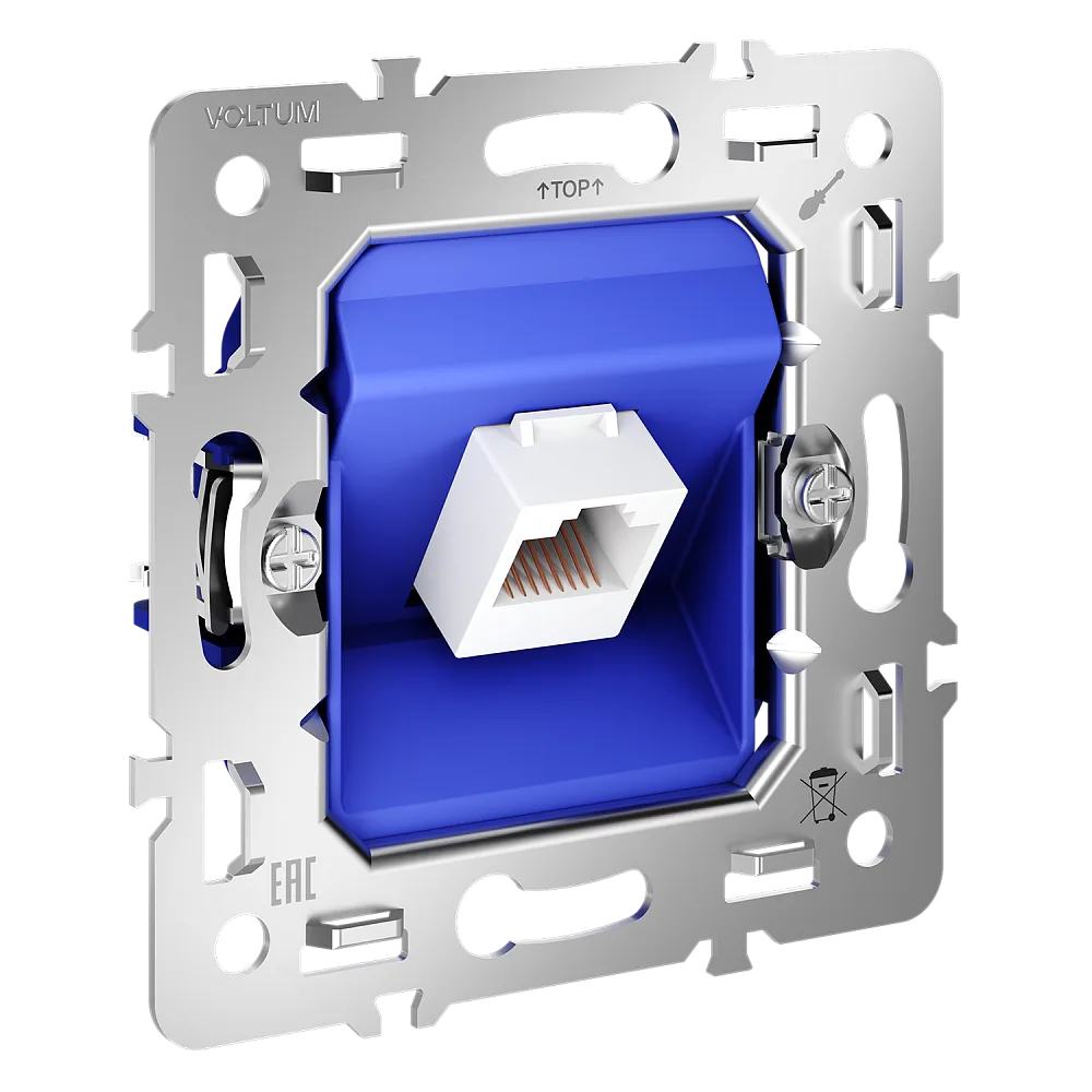 Механизм розетки компьютерной RJ45 кат.6, S70