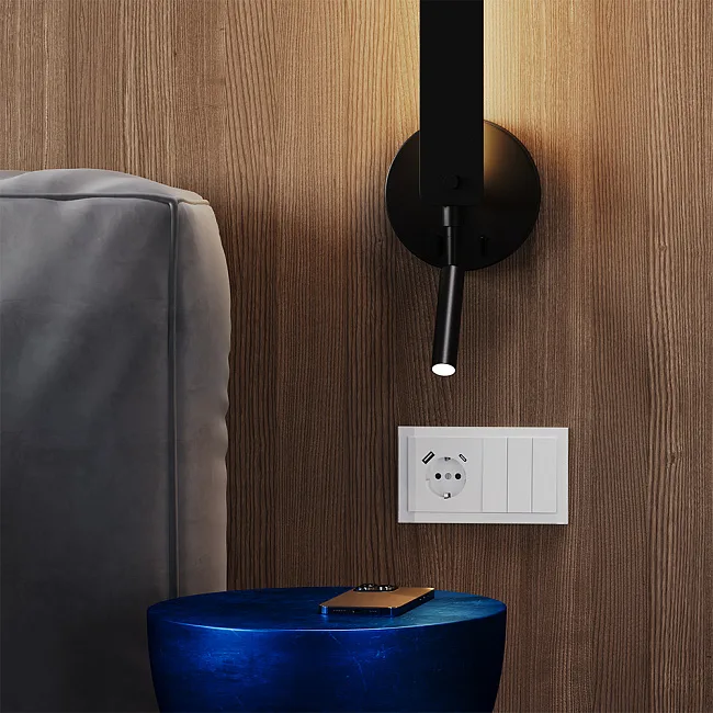 Накладка для розетки с заземлением и защитными шторками, с USB A+C, S70 (белый глянцевый)