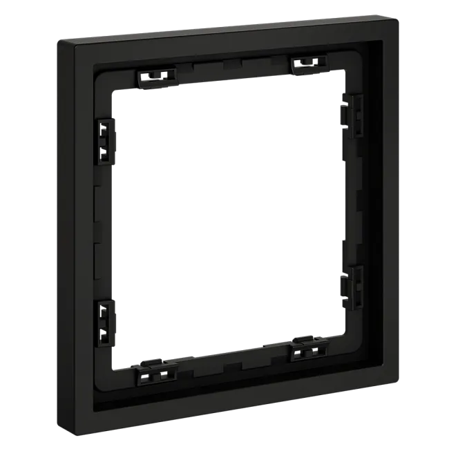 Рамка пластиковая VOLTUM S70 на 1 пост, (черный матовый)
