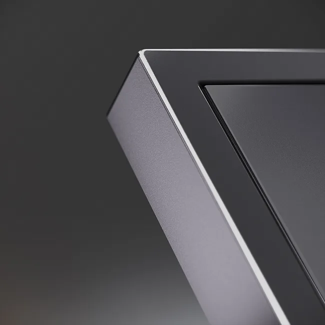 Накладка для розетки с заземлением и защитными шторками, с USB A+C, S70 Metal (антрацит)