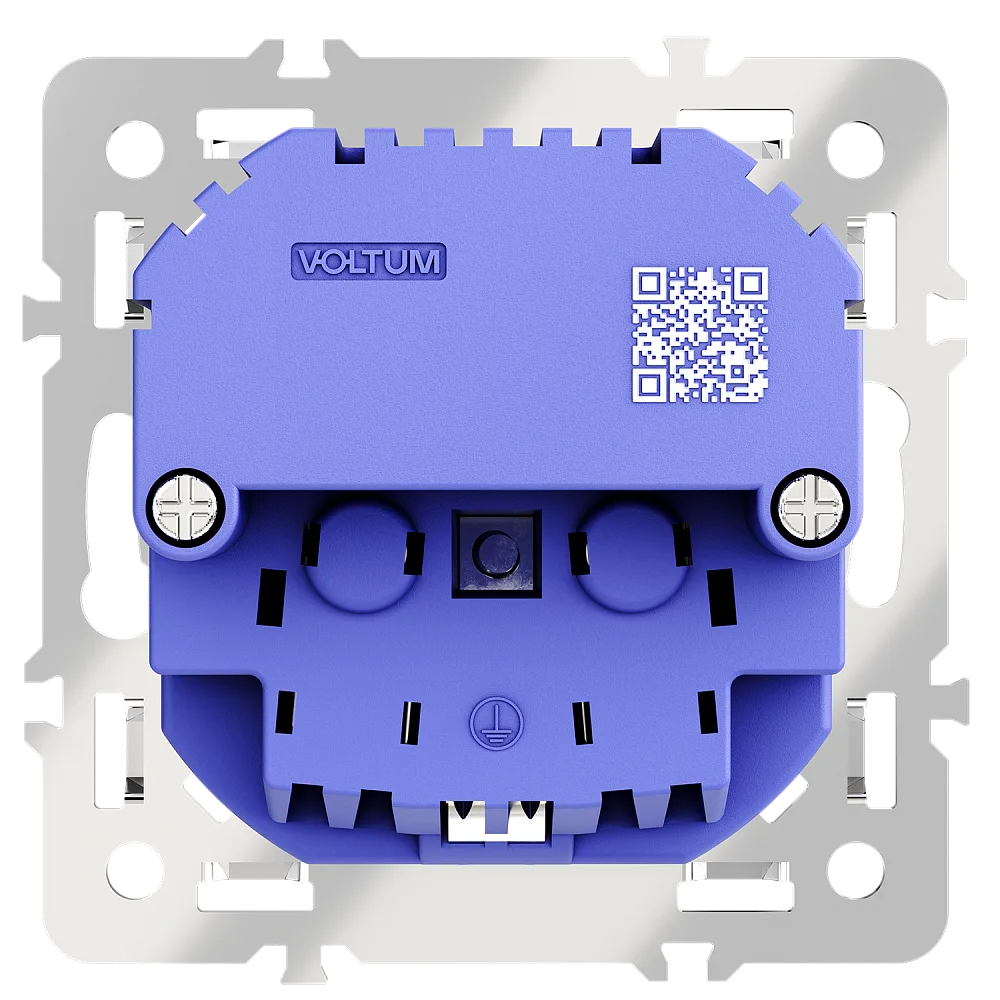 Механизм розетки с заземлением и защитными шторками 16А, с USB A+C, S70