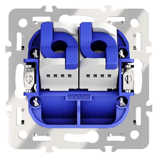 Механизм розетки компьютерной двойной RJ45+RJ45 кат.6, S70