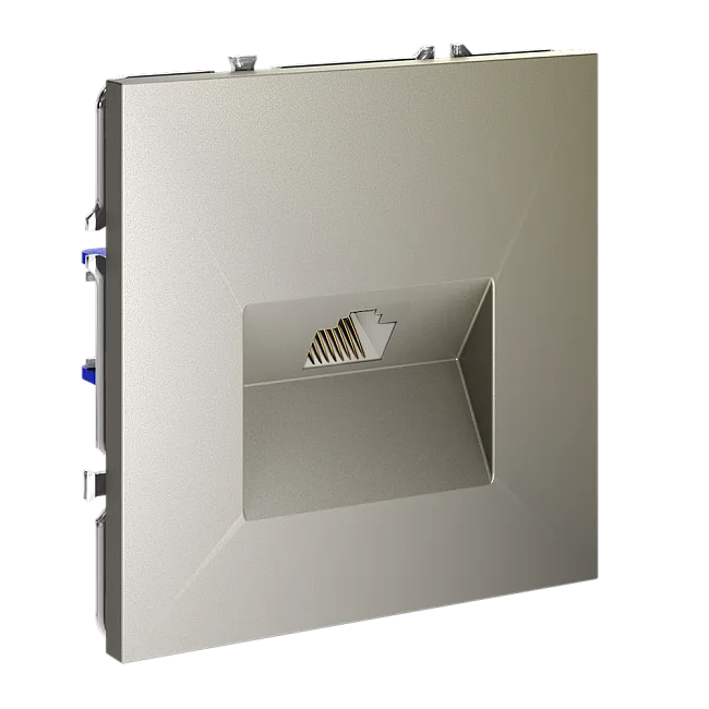 Розетка компьютерная встраиваемая VOLTUM S70 RJ45 кат.6, (шелк)
