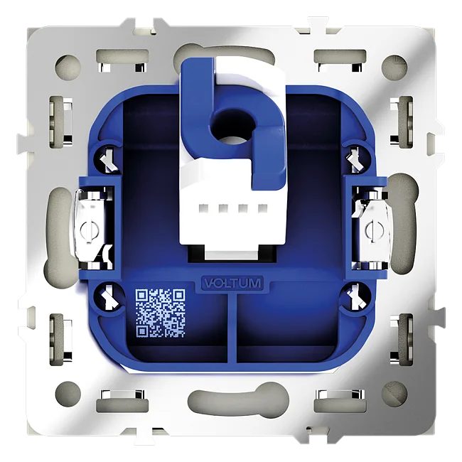 Розетка компьютерная встраиваемая VOLTUM S70 RJ45 кат.6, (сталь)