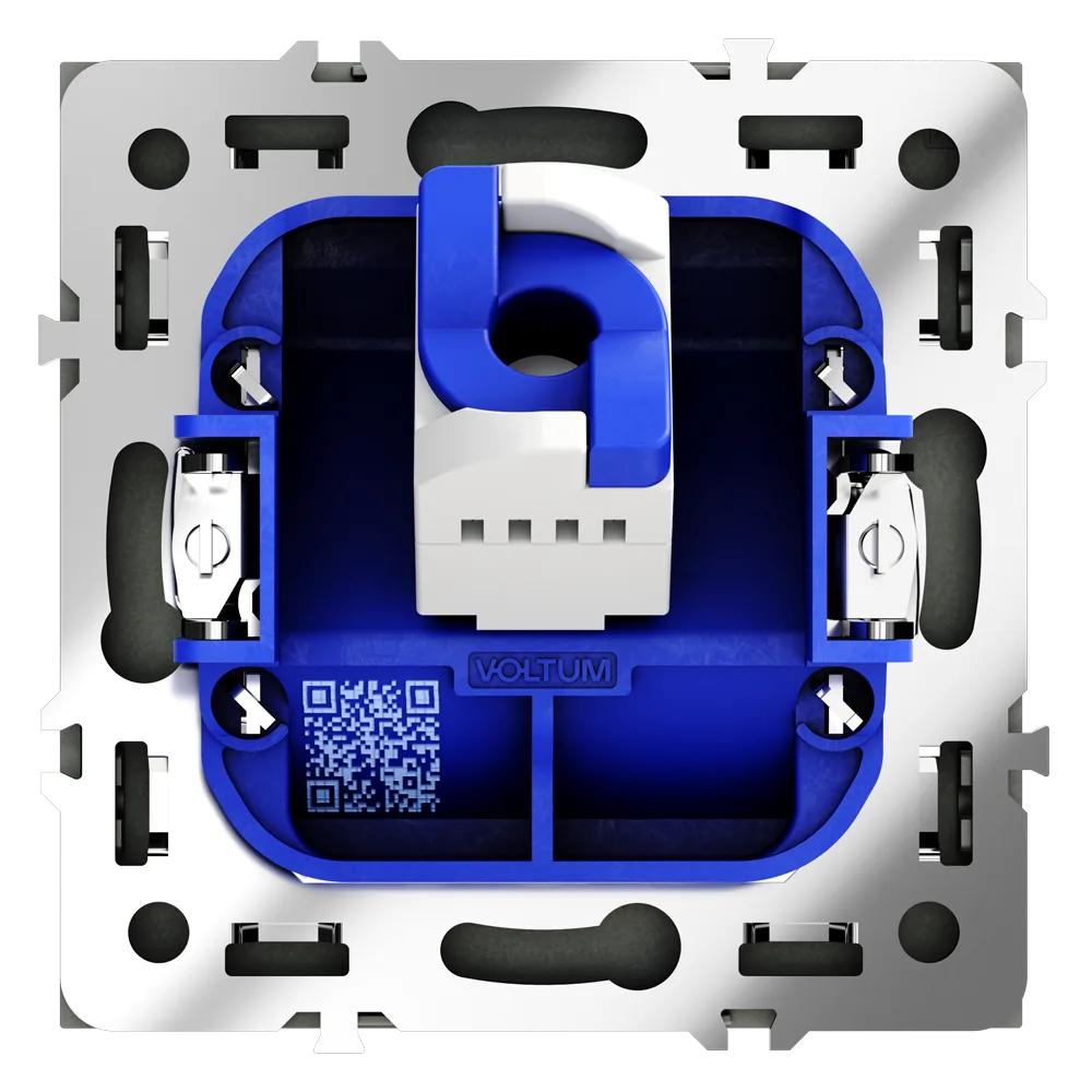 Розетка компьютерная встраиваемая VOLTUM S70 RJ45 кат.6, (черный матовый)