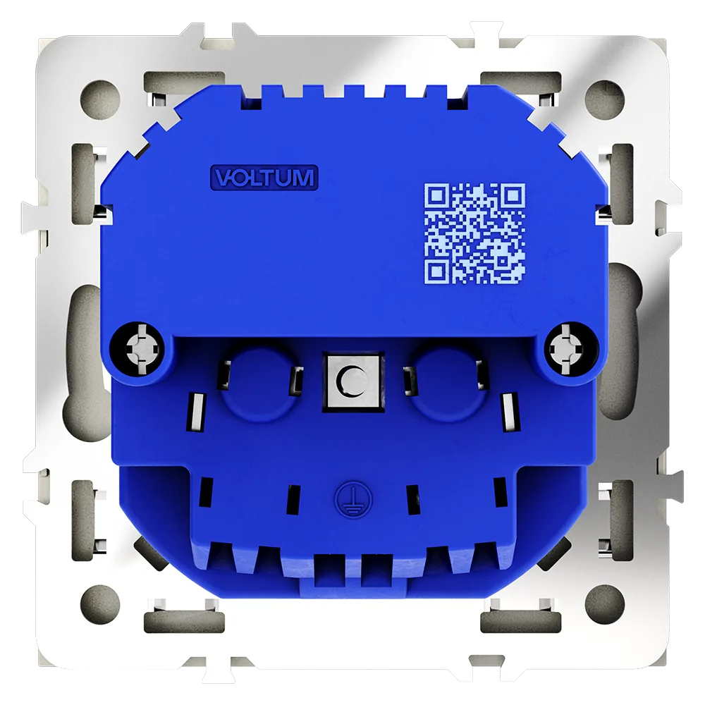 Розетка встраиваемая VOLTUM S70 с заземлением и защитными шторками, 16А, с USB, A+С, (шелк)