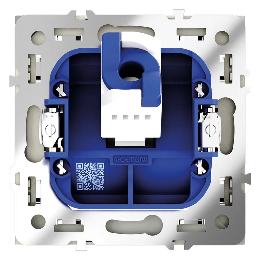 Розетка компьютерная встраиваемая VOLTUM S70 RJ45 кат.6, (сталь)